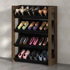 Sapateira Baixa Az  Preto/nogal