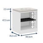 Sapateira Banco Almofadado C/ Rodízios Be Mobiliário 1004 Flow