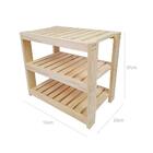 Sapateira Banco Aracaju Pequena 47x53x33 Em Madeira De Pinus