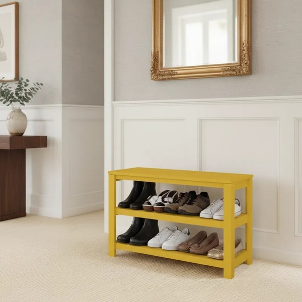 Sapateira Banco de Piso para Closets e Quartos 8 Pares Sapato