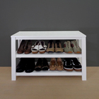 Sapateira Banco De Piso Para Closets E Quartos 8 Pares Sapato