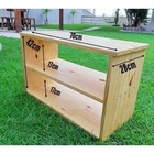 Sapateira Banco Em Madeira Pinus Rustica 70x48x28cm