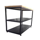 Sapateira Banco Estilo Industrial (Tam G) - 2 Prateleiras de