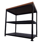 Sapateira Banco Estilo Industrial (Tam M) - 2 Prateleiras de