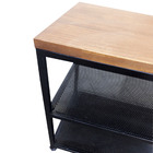 Sapateira Banco Estilo Industrial (Tam M) - 2 Prateleiras de