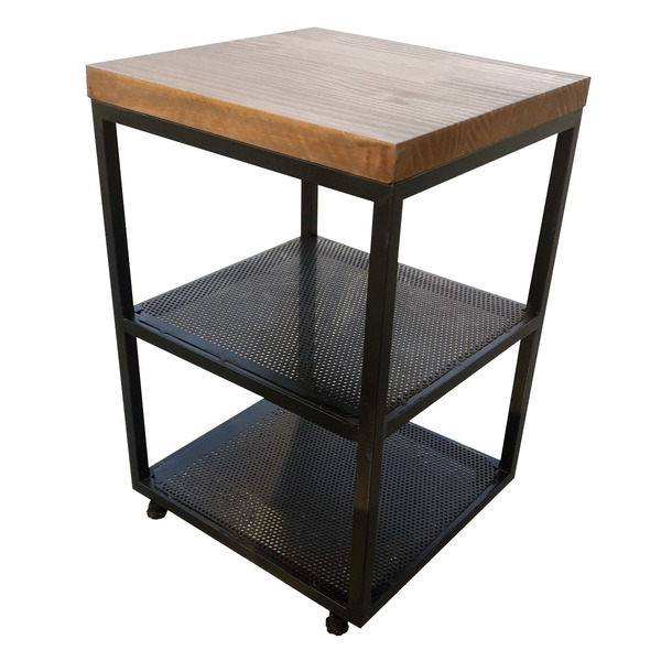 Sapateira Banco Estilo Industrial (Tam P) - 2 Prateleiras de