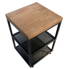 Sapateira Banco Estilo Industrial (Tam P) - 2 Prateleiras de