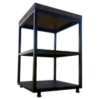 Sapateira Banco Estilo Industrial (Tam P) - 2 Prateleiras de