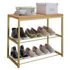 Sapateira Banco Estilo Industrial Com Tampo Em Mdp E Pratelei