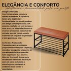 Sapateira Banco Estofado Assento Organizador Prateleiras Cara