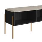 Sapateira Banco Estofado Oslo Artesano 93 Cm (largura) Em Mdp