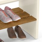 Sapateira Banco Hall 120kg - Mdp Com Nicho E Prateleira Ripada