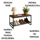 Sapateira Banco Industrial De Aço Organizadora Multiuso
