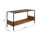 Sapateira Banco Vermont Carvalho E Preta