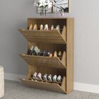 Sapateira Basculante 3 Portas Mariel Amendoa