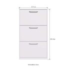 Sapateira Basculante 3 Portas Rp1300 Branco/gelo