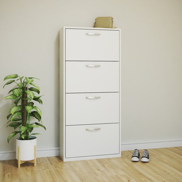 Sapateira Basculante 4 Portas Compacta Branco