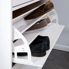 Sapateira Basculante Madeira 2 Portas  20 Pares Colmar Branco