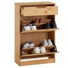 Sapateira Basculante Rustico Moderno 12 Pares 3 Gav De Madeira