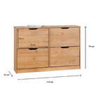 Sapateira Basculantes Madeira 24 Pares Basil - Madeirado