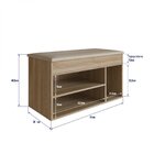 Sapateira Baú Com Tampo Estofado Oak