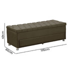 Sapateira Baú Munique 1.95m  -  Veludo