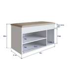 Sapateira Baú Tradicional Branca