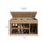 Sapateira Baú Tradicional Oak