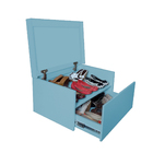 Sapateira Box Baú Caixa Organizadora Para Sapatos Azul Laca