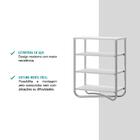 Sapateira Branca E Tubos Cromados Carraro