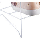 Sapateira Branca Portátil 6 Pares Chão Porta Sapatos Aramado