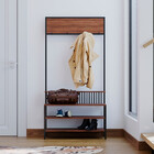 Sapateira Cabideiro Moderna Estilo Industrial Gamma 80x30x160