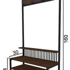 Sapateira Cabideiro Moderna Estilo Industrial Gamma 80x30x160