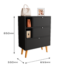 Sapateira Classic Com 2 Portas 1 Gaveta 2 Nichos E Pés Palito