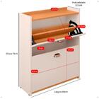 Sapateira Closet Vertical Organizadora 12 Pares Calçados Unis