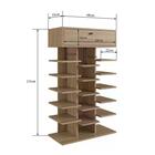 Sapateira Com 01 Gaveta E 15 Prateleiras Sp020 Completa Moveis