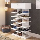 Sapateira Com 1 Gaveta 15 Prateleiras  Branco