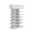 Sapateira Com 1 Gaveta 15 Prateleiras  Branco