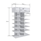 Sapateira Com 1 Gaveta 15 Prateleiras  Branco