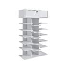 Sapateira Com 1 Gaveta E 15 Prateleiras 18 Pares Branco