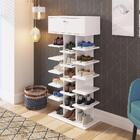 Sapateira Com 1 Gaveta E 15 Prateleiras 18 Pares Branco