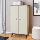 Sapateira Com 2 Portas Filadélfia Pérola Freijó