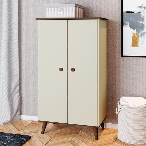 Sapateira Com 2 Portas Filadélfia Pérola Freijó