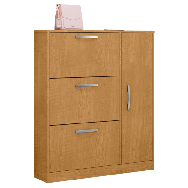 Sapateira Com 4 Portas E 1 Prateleira Niterói Naturalle