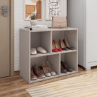 Sapateira Com 4 Prateleiras Milan  Cacao