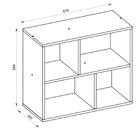 Sapateira Com 4 Prateleiras Milan  Cacao