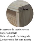 Sapateira Com Banco Alpínia Em Madeira Natural Sapatênis