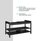 Sapateira Com Banco Pretos E Tubos Pretos Carraro