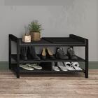 Sapateira Com Banco Pretos E Tubos Pretos Carraro