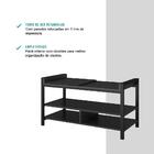 Sapateira Com Banco Pretos E Tubos Pretos Carraro